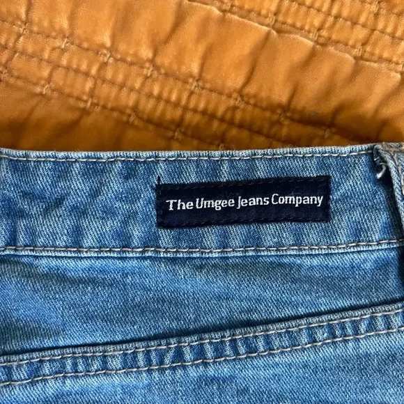 JOHNNY WAS Style Skirt UMGEE Colorful Embroidered Floral Denim Boho Size Large - Picture 6 of 9